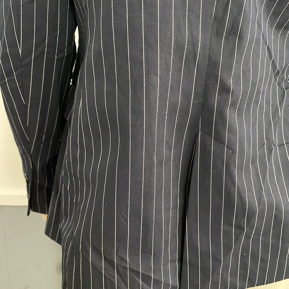 Zara Basic Blazer/Coat/Jacket Striped Blouse Sz L… - image 7